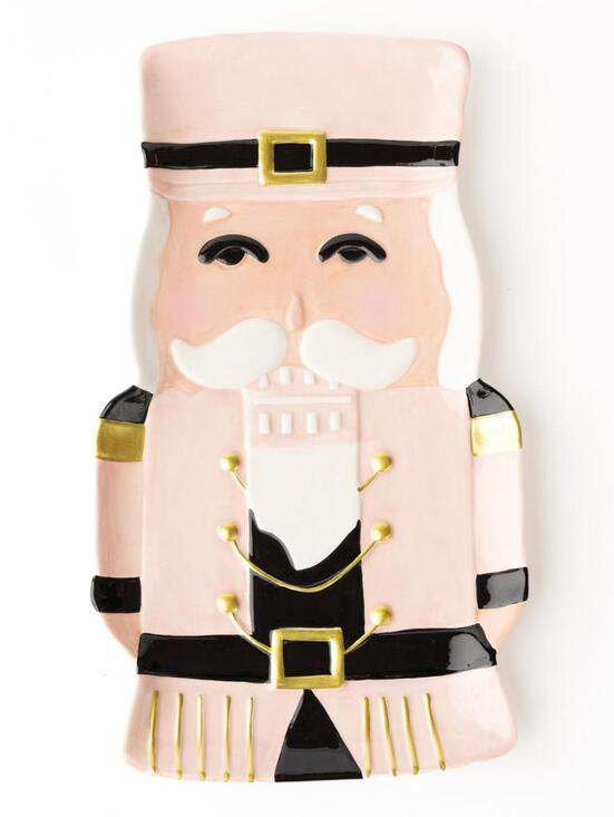 Other - 8 Oak Lane Pink Santa Nutcracker Platter Large 13" x 8"